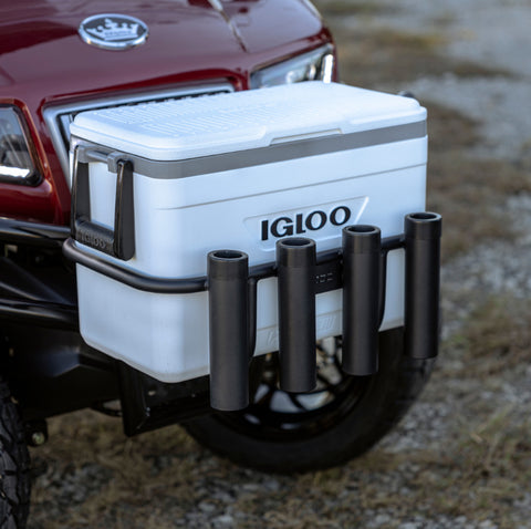 MODZ Golf Cart Brush Guard Cooler Rack