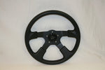 Golf Cart Steering Wheel - Formula 4 - Black/Black
